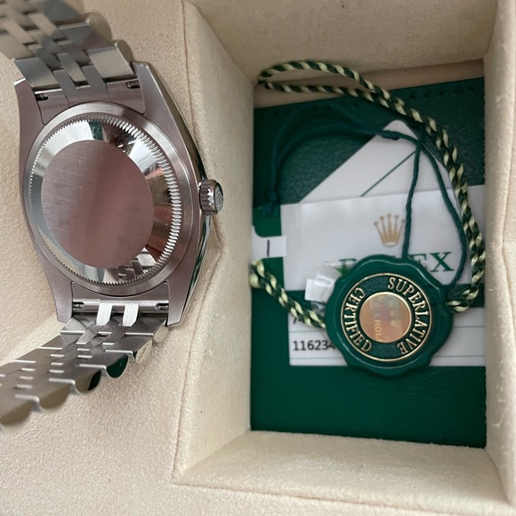 DATEJUST 36 Oyster, 36 mm, Oystersteel and white gold. 10 DIAMONDS. - Picture 8 of 17